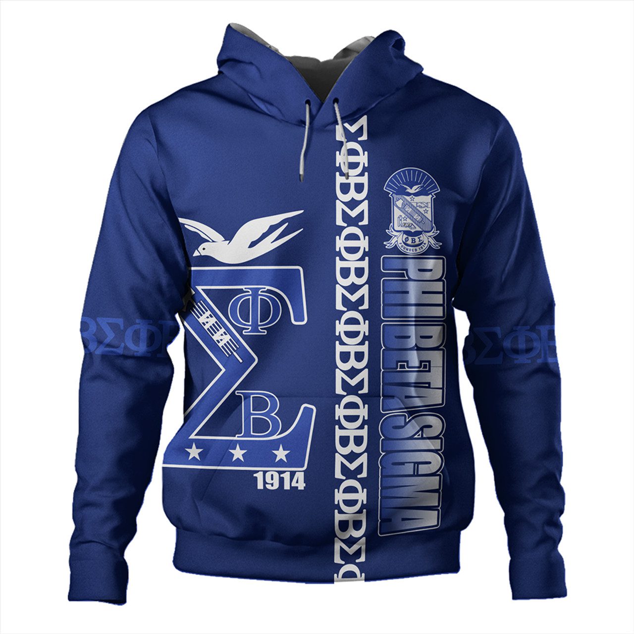 Phi Beta Sigma Hoodie Blue PBS Style