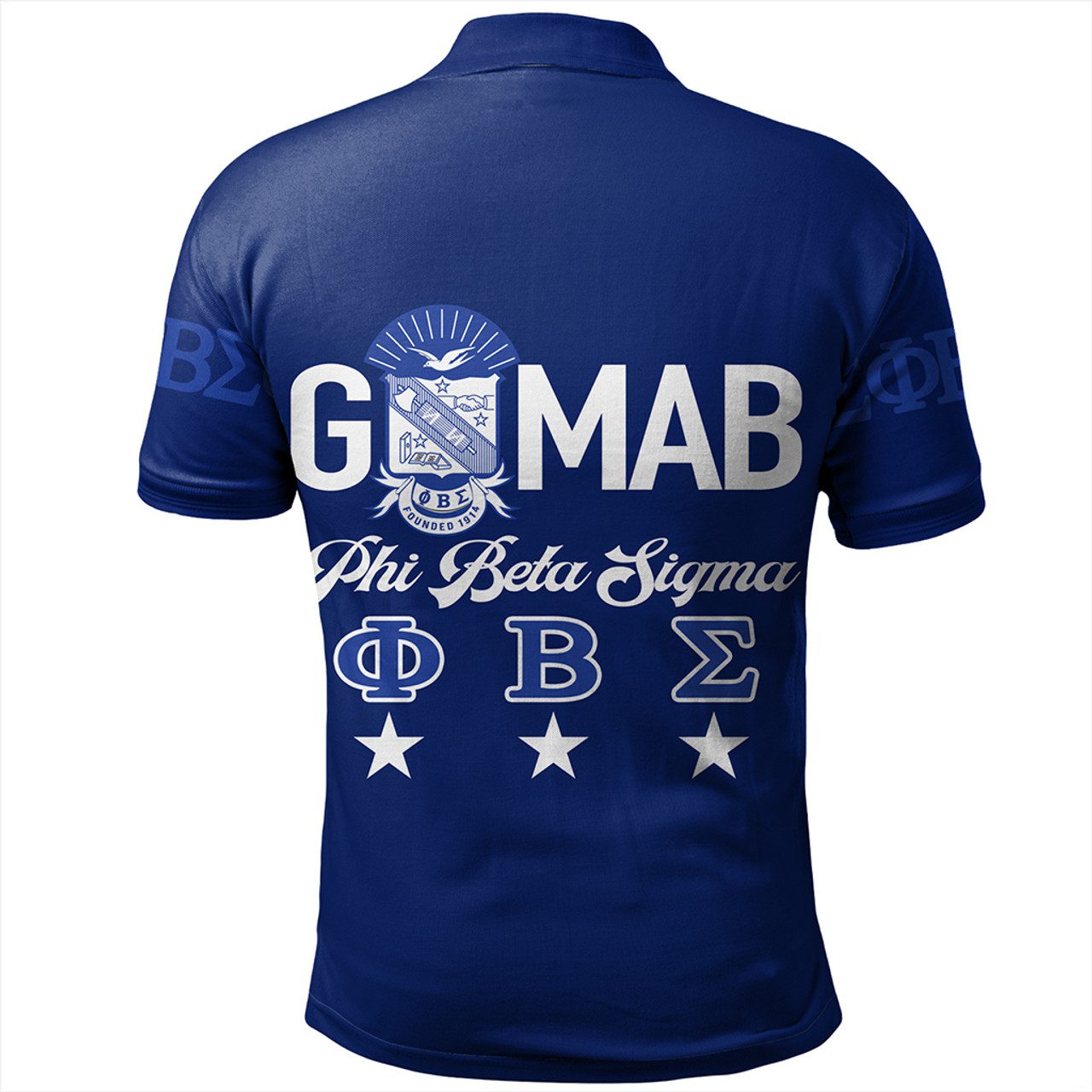 Phi Beta Sigma Polo Shirt Blue PBS Style