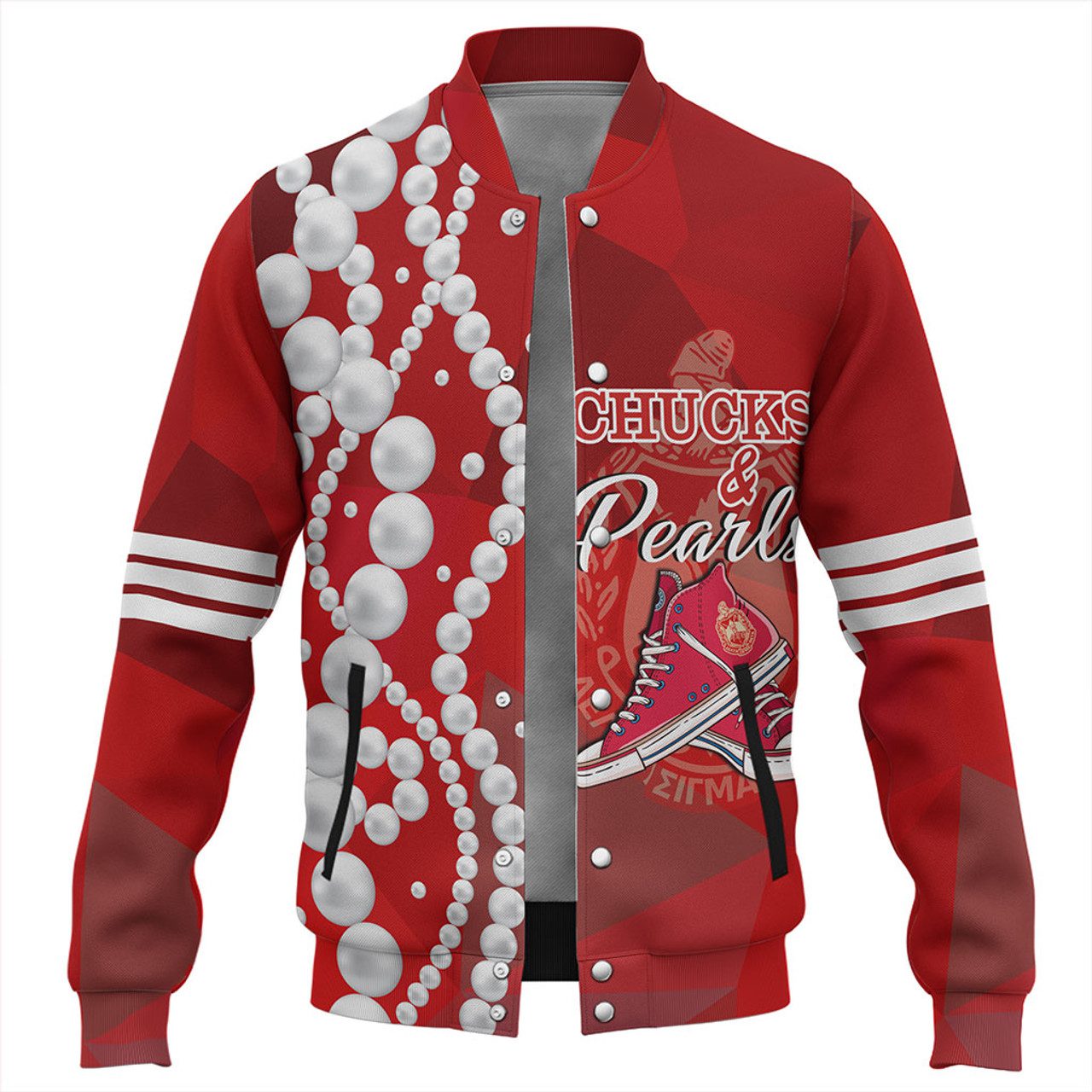 Delta Sigma Theta Baseball Jacket Greek Life Chuck And Pearls