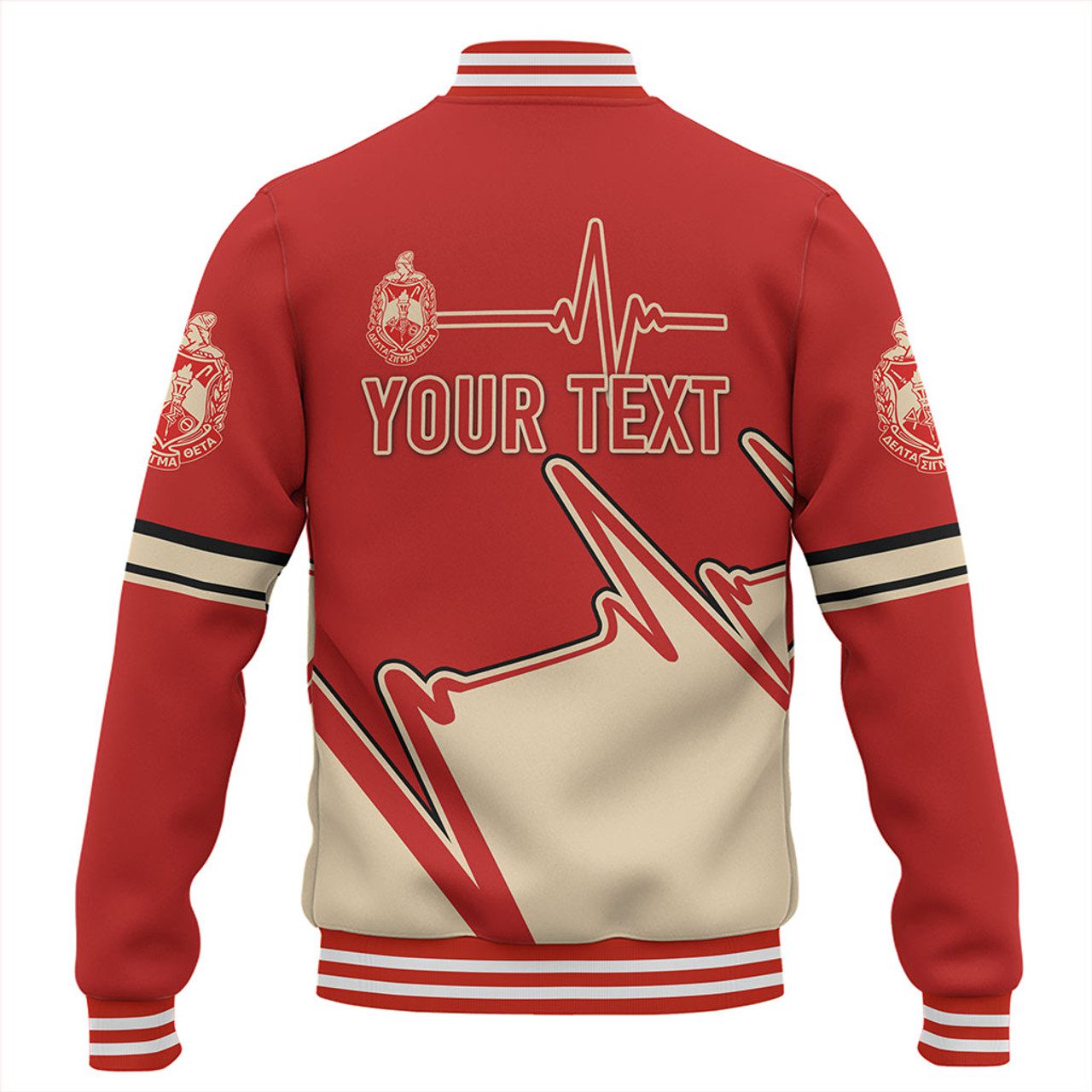 Delta Sigma Theta Baseball Jacket Custom Heartbeat