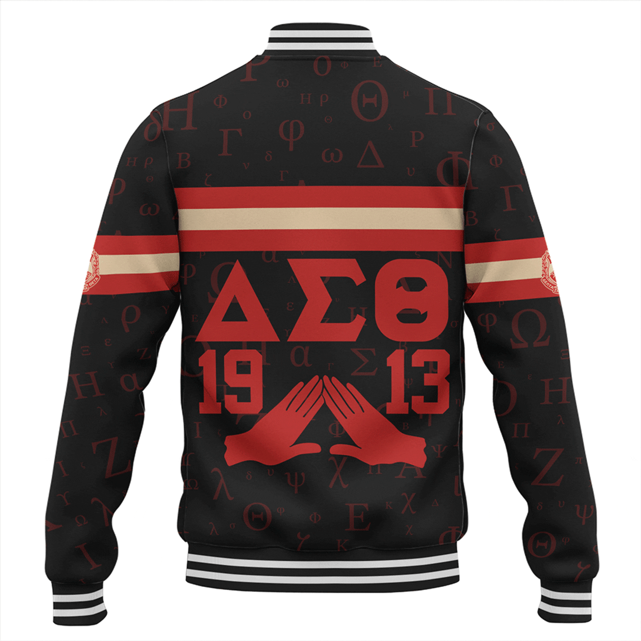 Delta Sigma Theta Baseball Jacket Alphabet Style