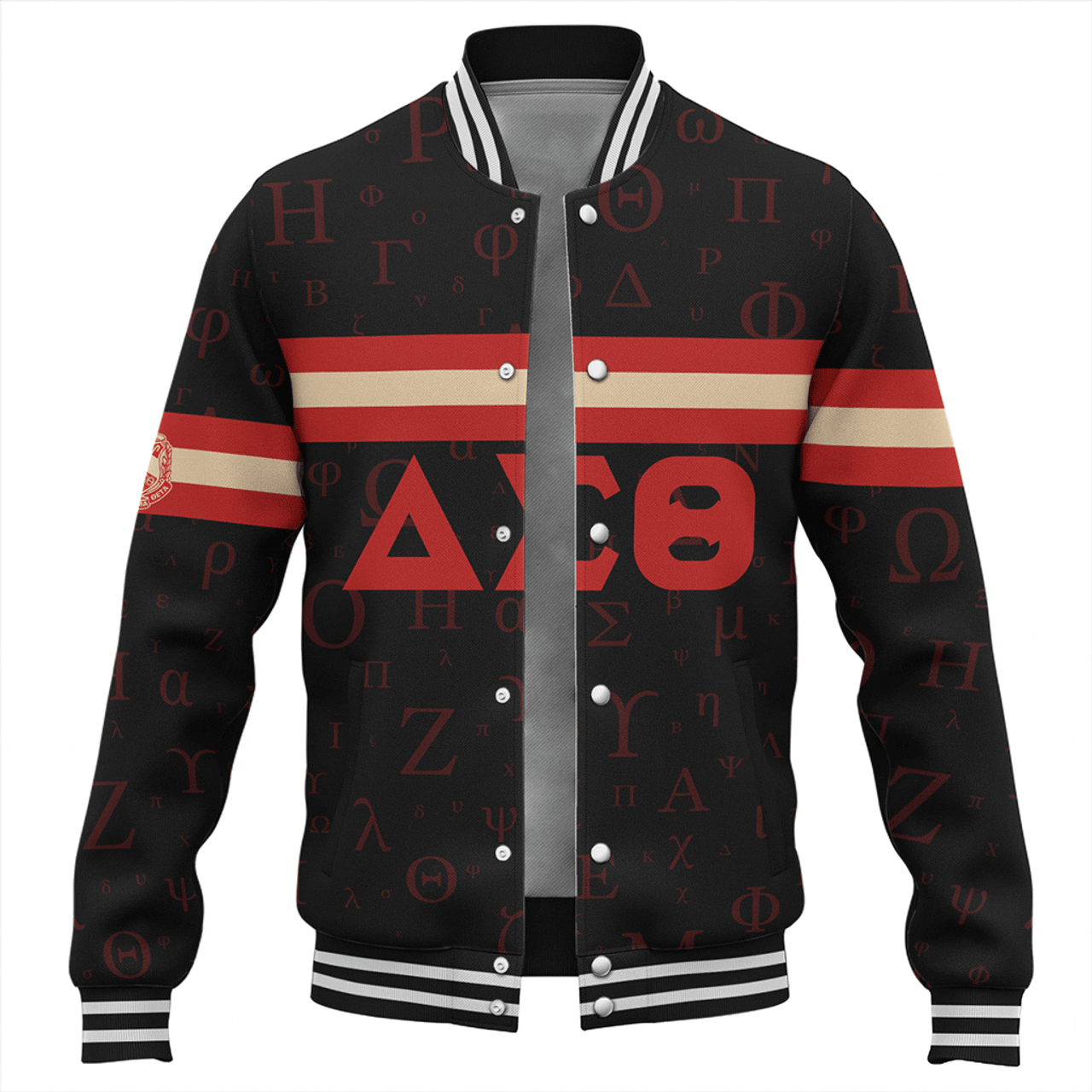 Delta Sigma Theta Baseball Jacket Alphabet Style