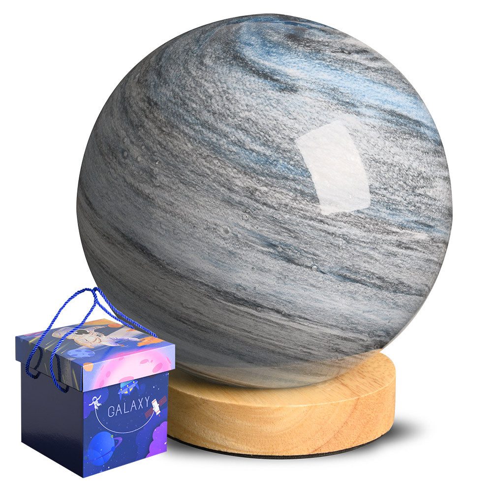 Moon LED Night Lamp Galaxy Planet Light With Stand – Blue