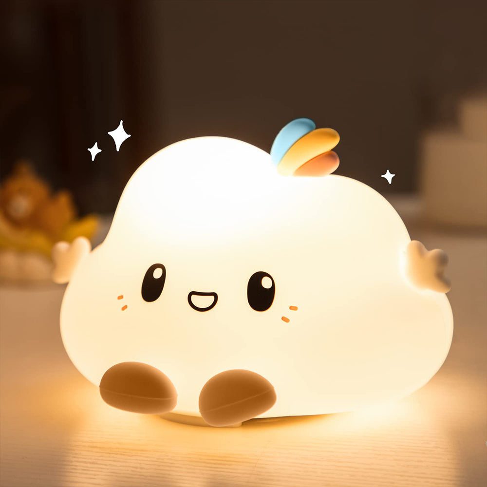 Touch Bedside Lamp Table Night Light Silicone-Cloud