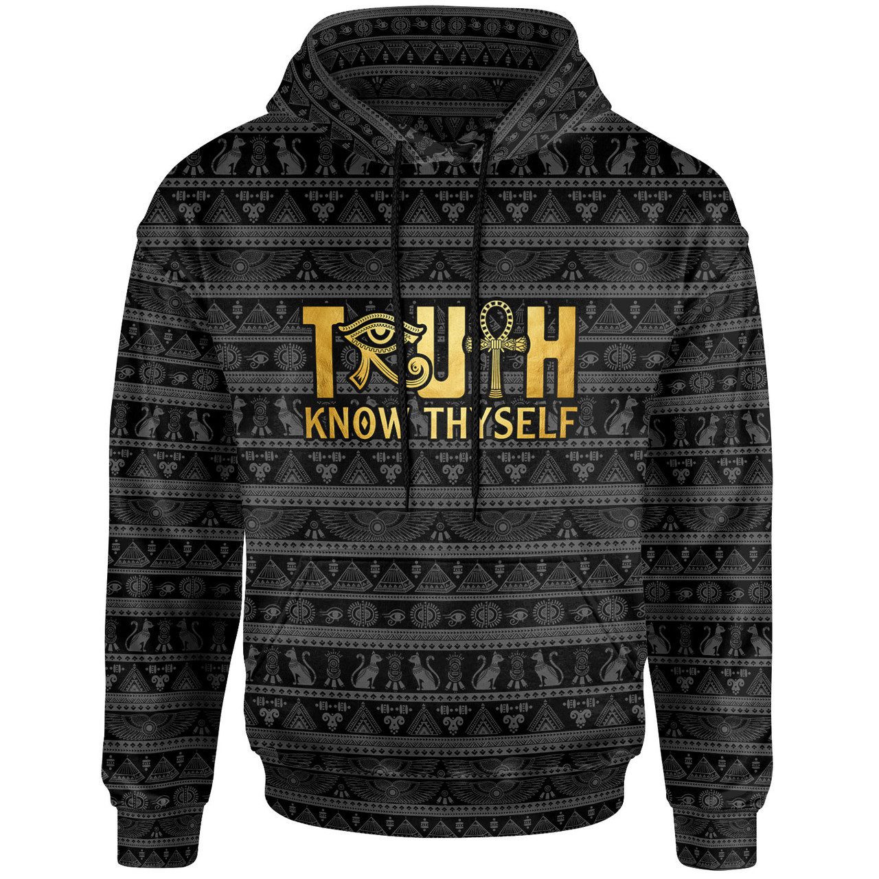 Egyptian Hoodie – Truth Know Thyself Design Hoodie