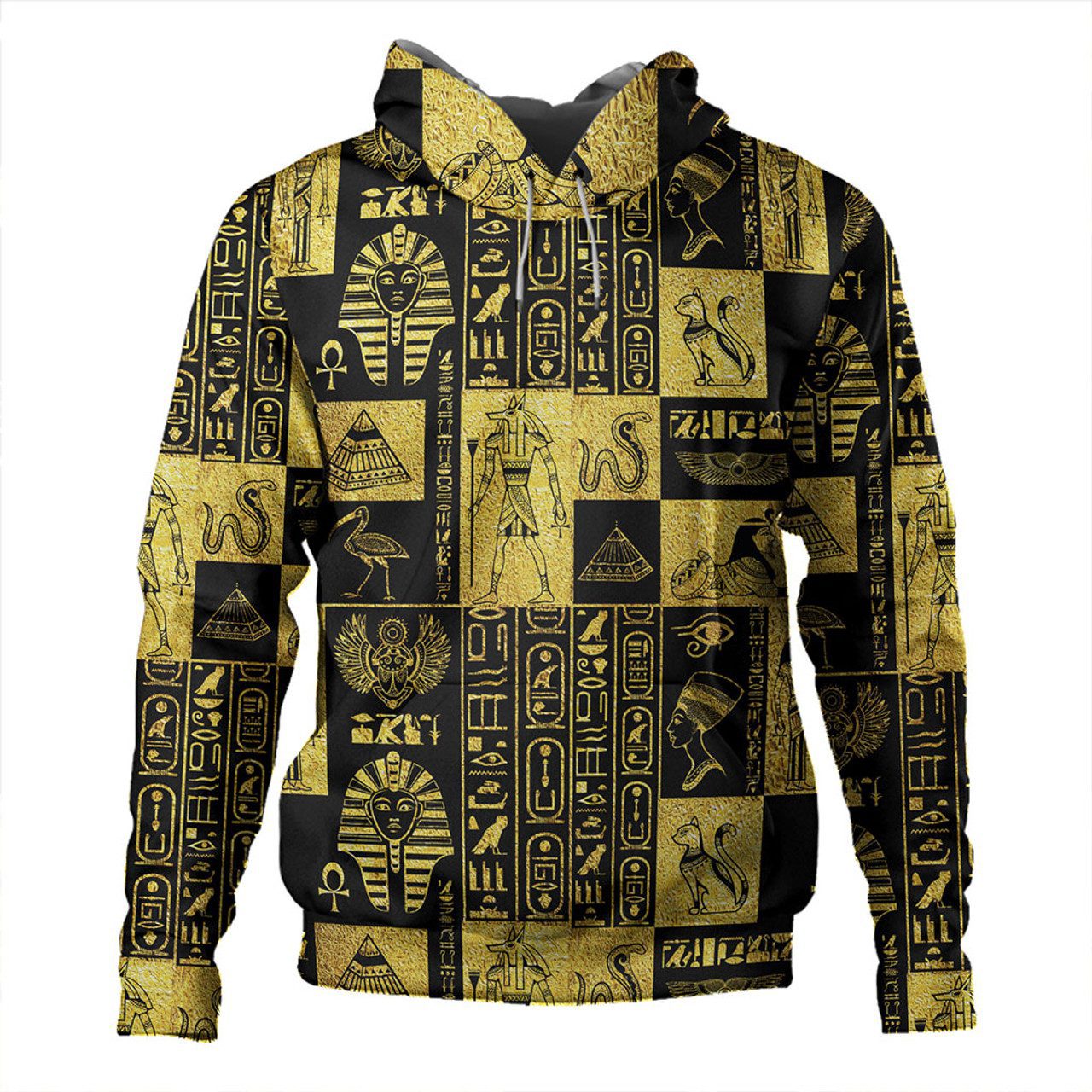 Egypt Hoodie Symbols Gold