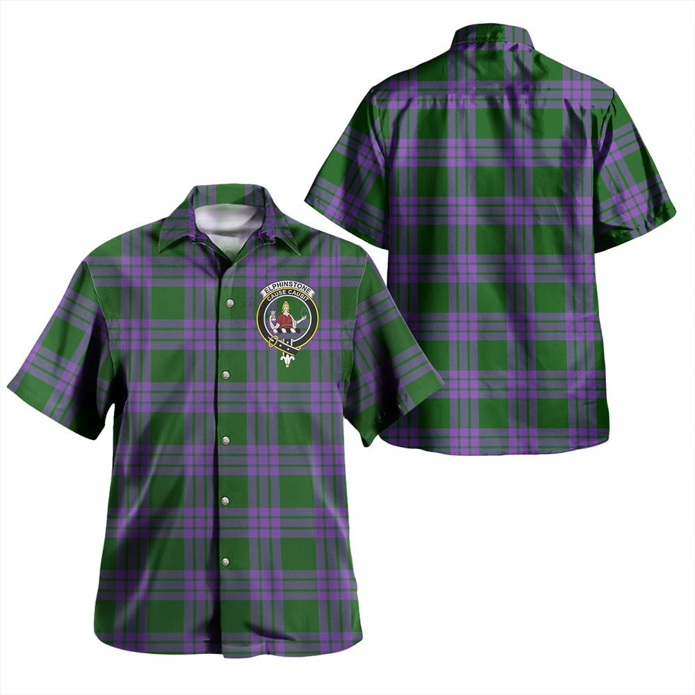 Elphinstone Tartan Classic Crest Aloha Shirt