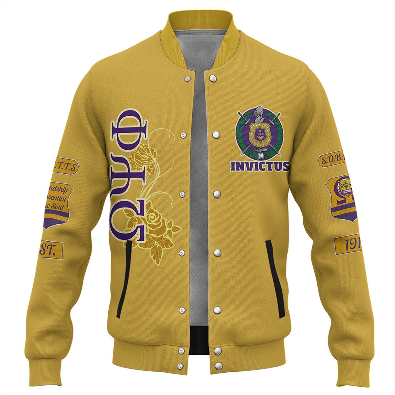 Omega Psi Phi Baseball Jacket FIETTS Thunder