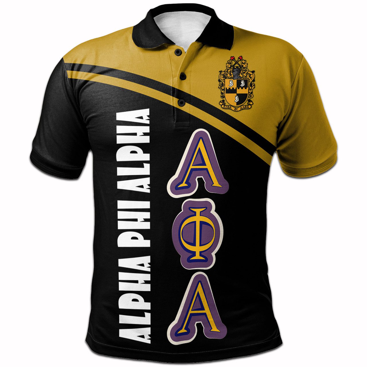 Alpha Phi Alpha Polo Shirt – Fraternity Curve Version Polo Shirt