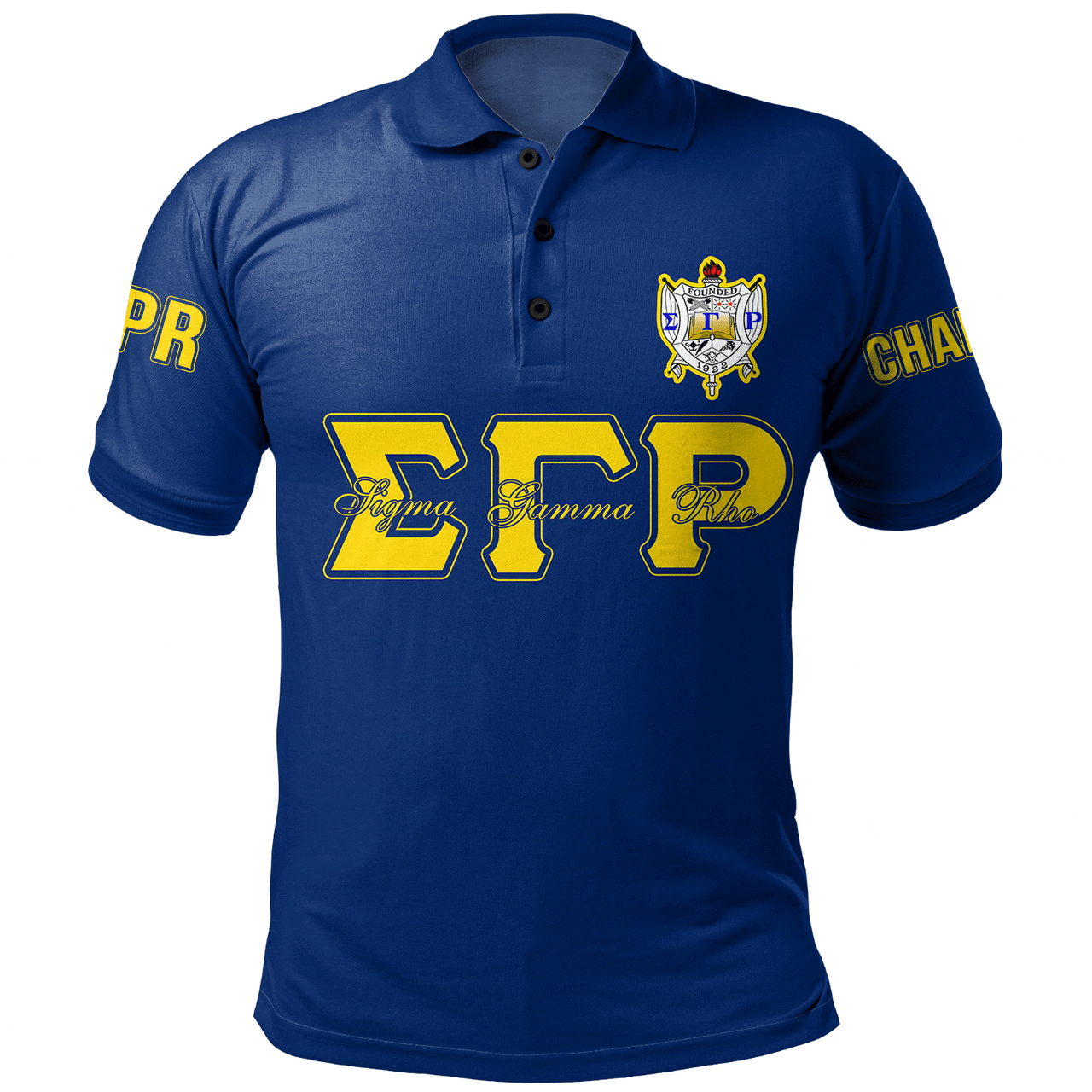 Sigma Gamma Rho Polo Shirt Custom Chapter And Spring Style