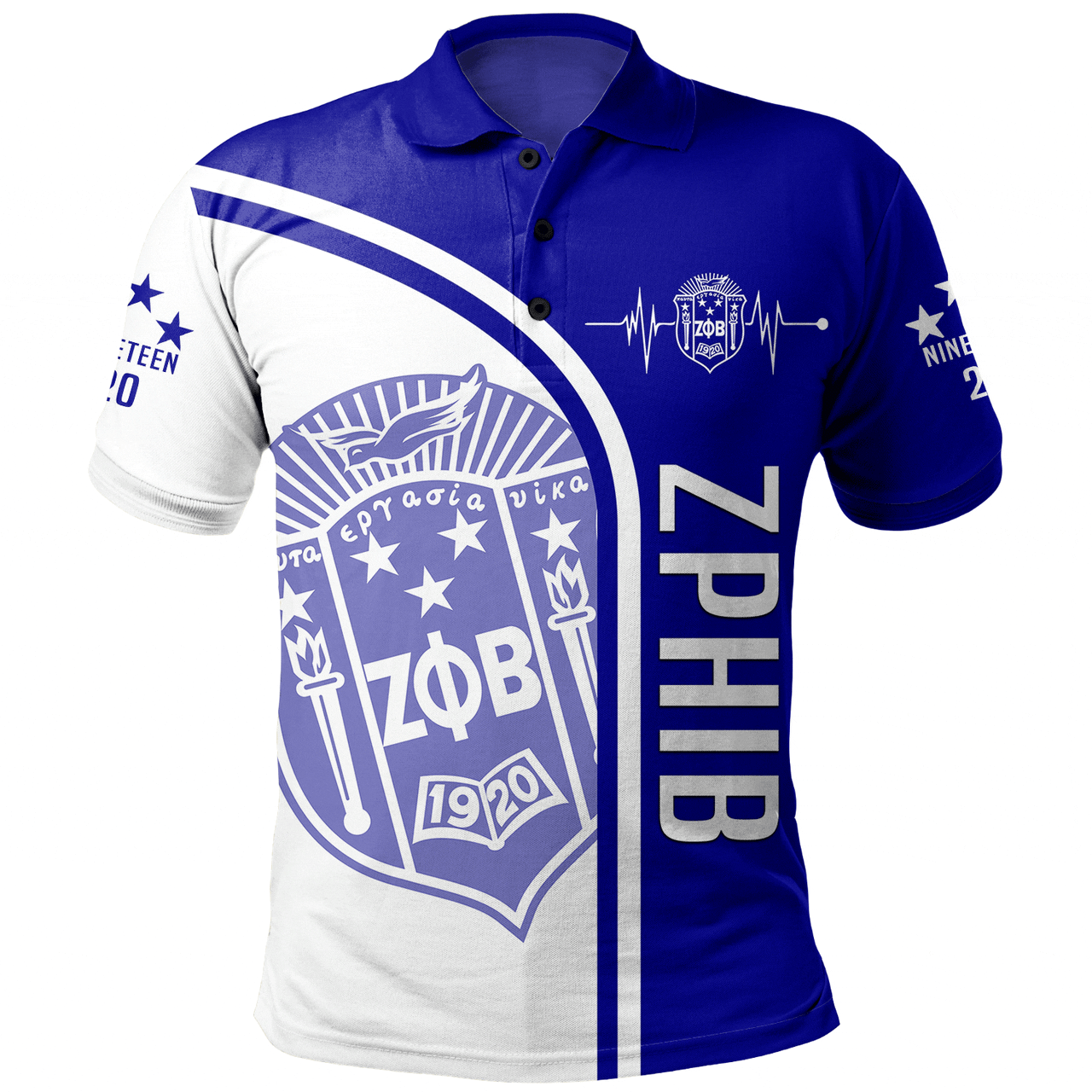 Zeta Phi Beta Polo Shirt Custom In My Heart