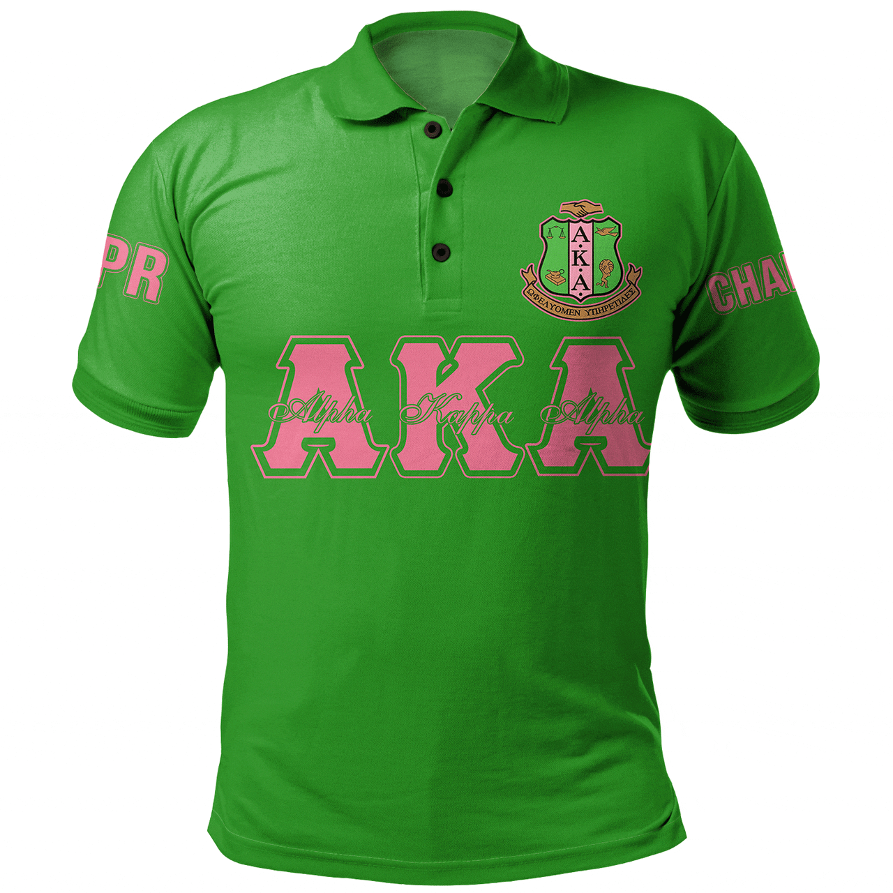 Alpha Kappa Alpha Polo Shirt Custom Chapter And Spring Style