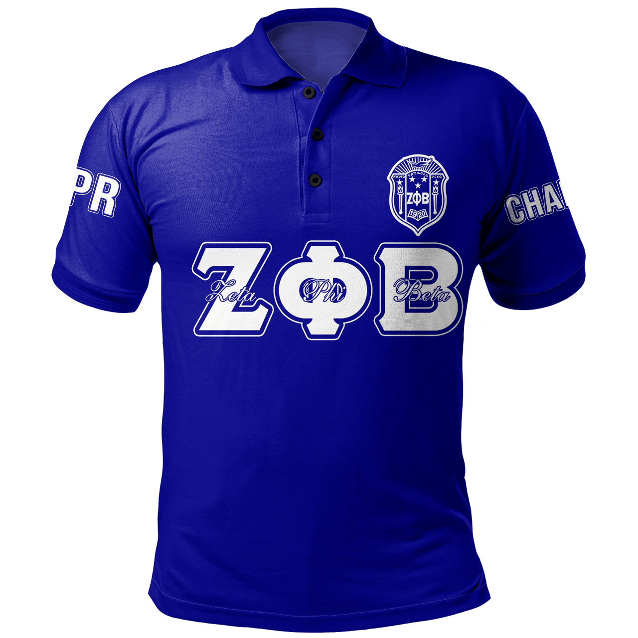 Zeta Phi Beta Polo Shirt Custom Chapter And Spring Style