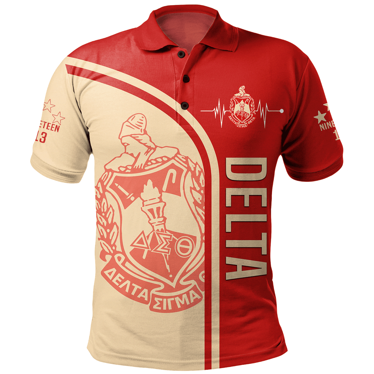 Delta Sigma Theta Polo Shirt Custom In My Heart