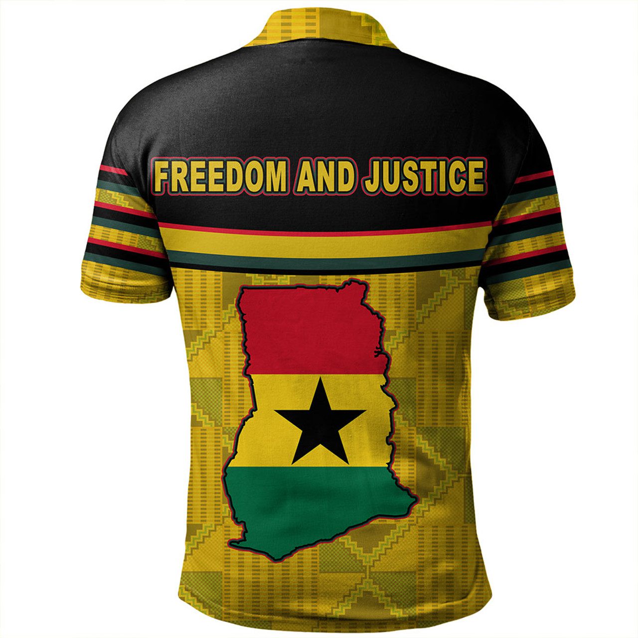 Ghana Polo Shirt Freedom And Justice