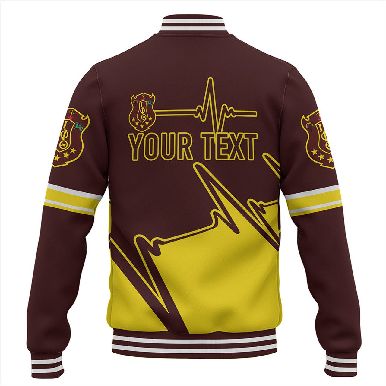 Iota Phi Theta Baseball Jacket Custom Heartbeat