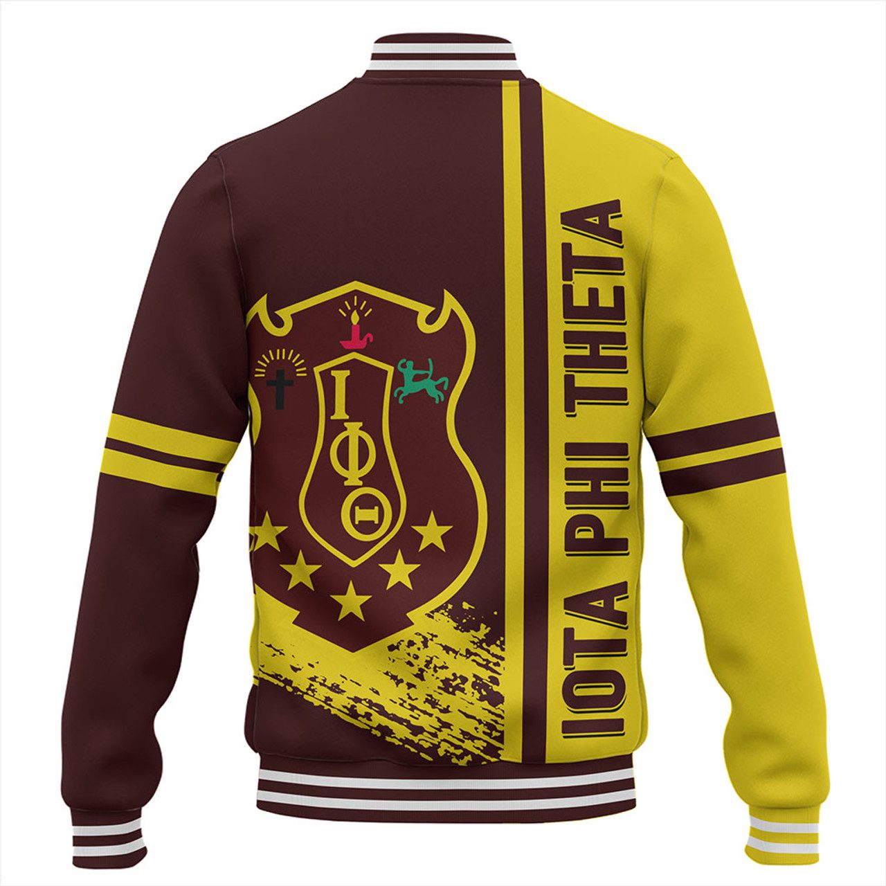 Iota Phi Theta Baseball Jacket Quater Style