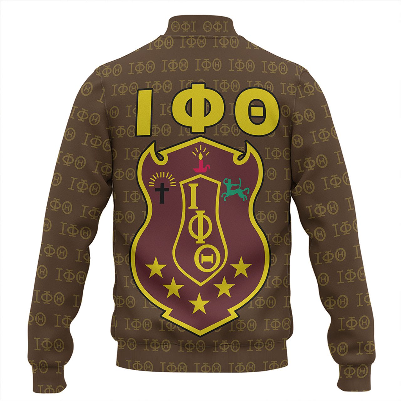 Iota Phi Theta Baseball Jacket Monogram Patterns