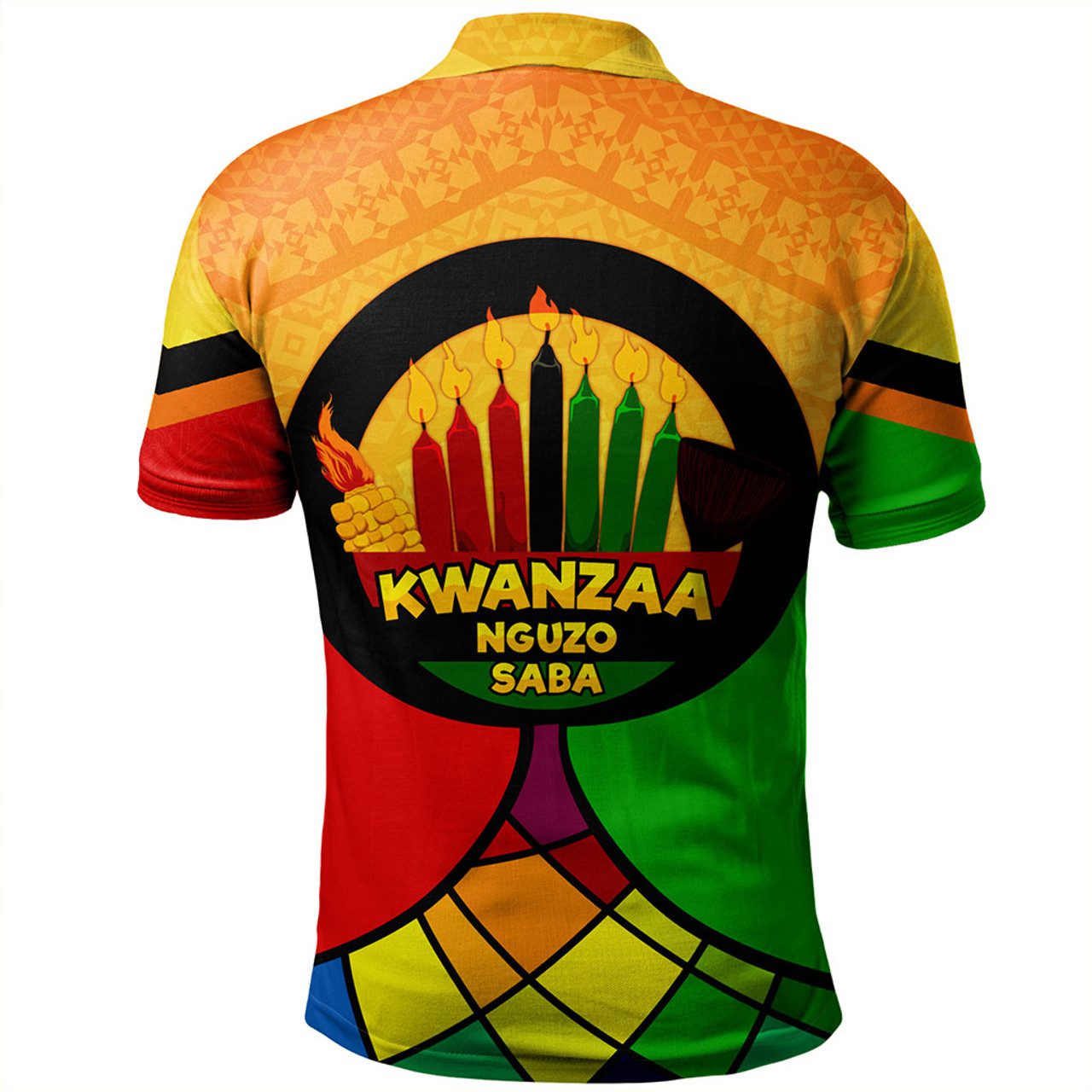 Kwanzaa Polo Shirt Nguzo Saba Style