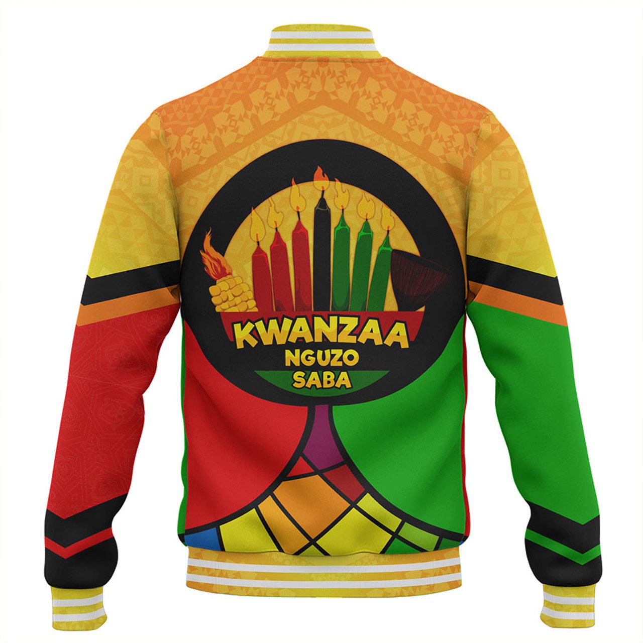 Kwanzaa Baseball Jacket Nguzo Saba Style