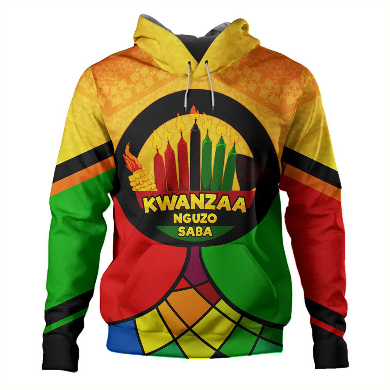 Kwanzaa Hoodie Nguzo Saba Style