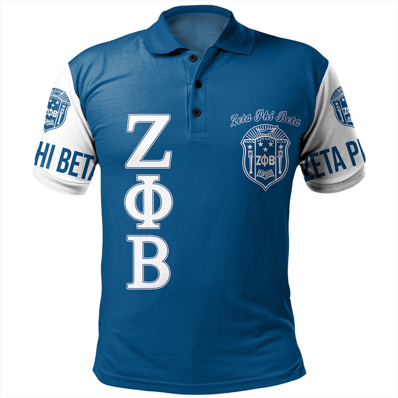 Zeta Phi Beta Polo Shirt Lux Sisterhood