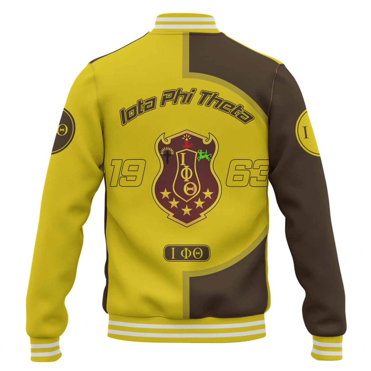 Iota Phi Theta Baseball Jacket Half Circle