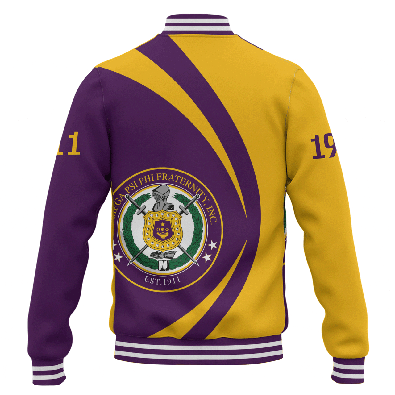 Omega Psi Phi Baseball Jacket Circle Style