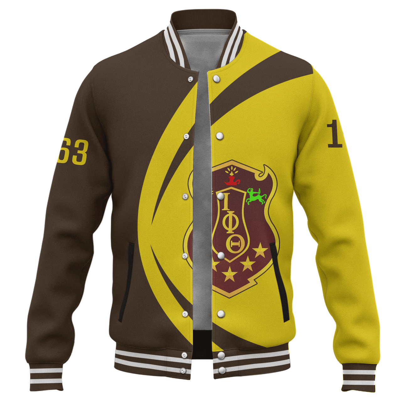 Iota Phi Theta Baseball Jacket Circle Style