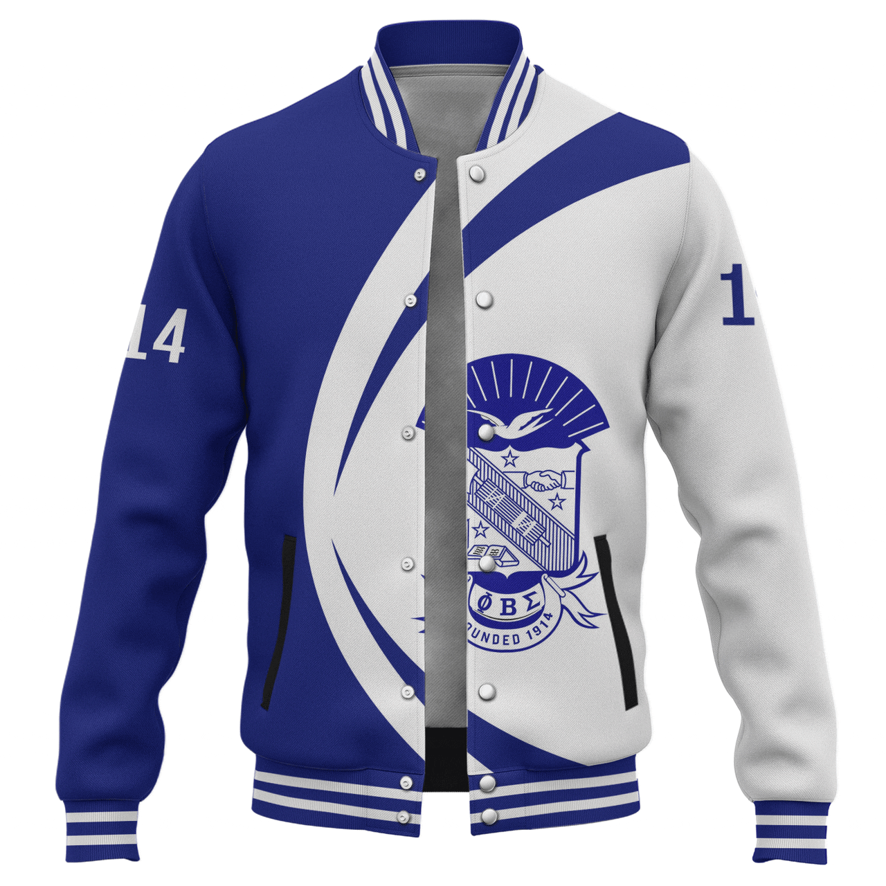 Phi Beta Sigma Baseball Jacket Circle Style