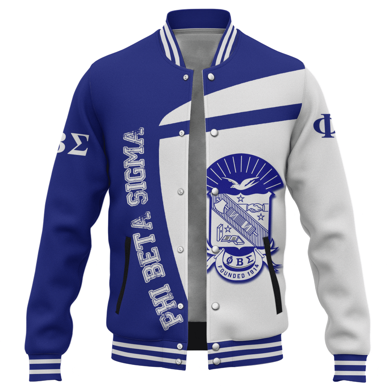 Phi Beta Sigma Baseball Jacket Spring Style