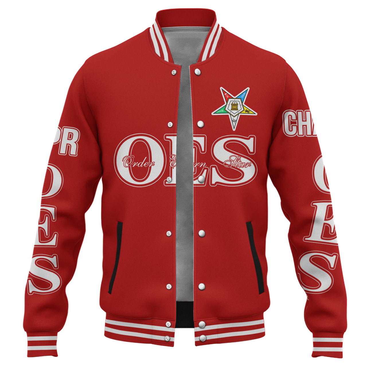 Order of the Eastern Star Baseball Jacket Custom Chapter And Spring Style