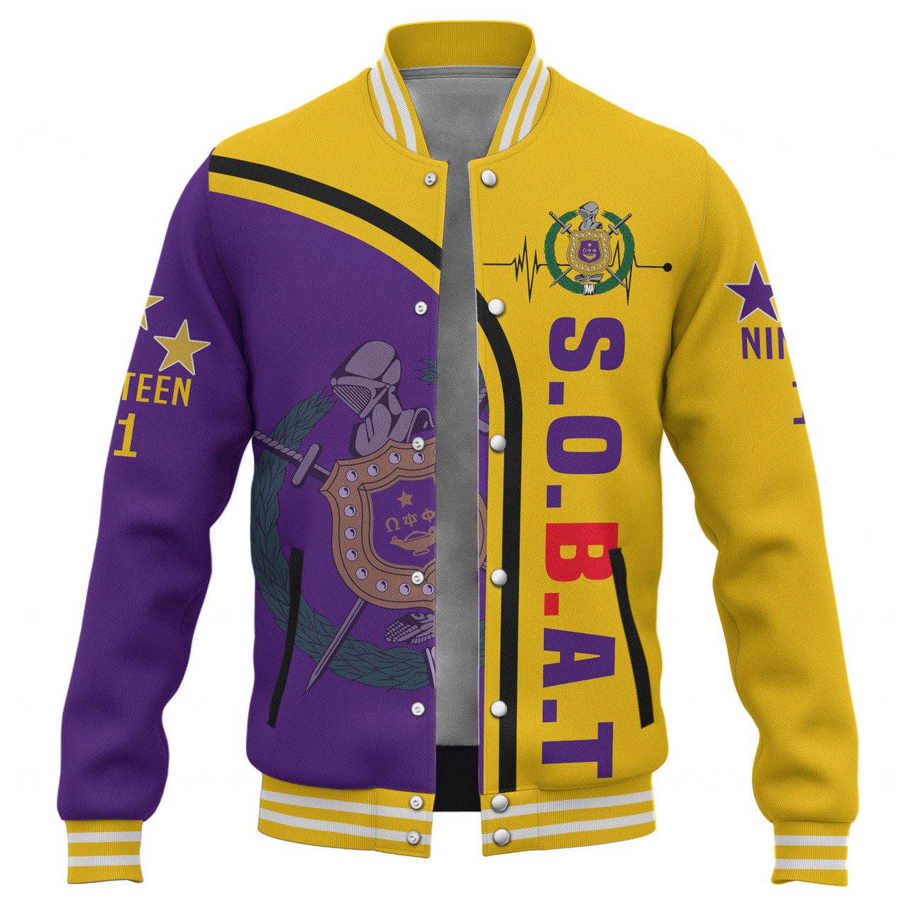 Omega Psi Phi Baseball Jacket Custom In My Heart