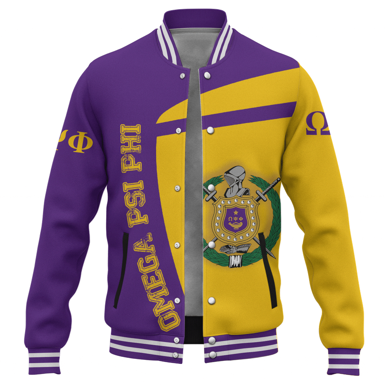 Omega Psi Phi Baseball Jacket Spring Style