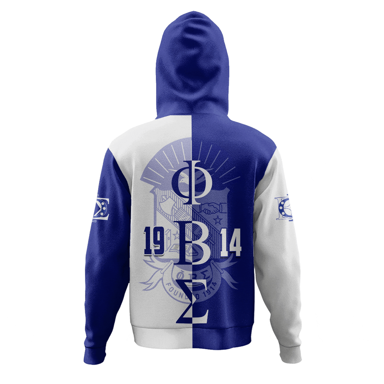 Phi Beta Sigma Hoodie Half Style