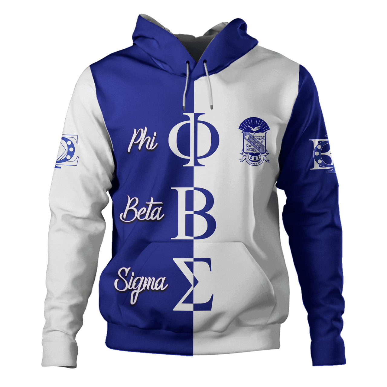 Phi Beta Sigma Hoodie Half Style