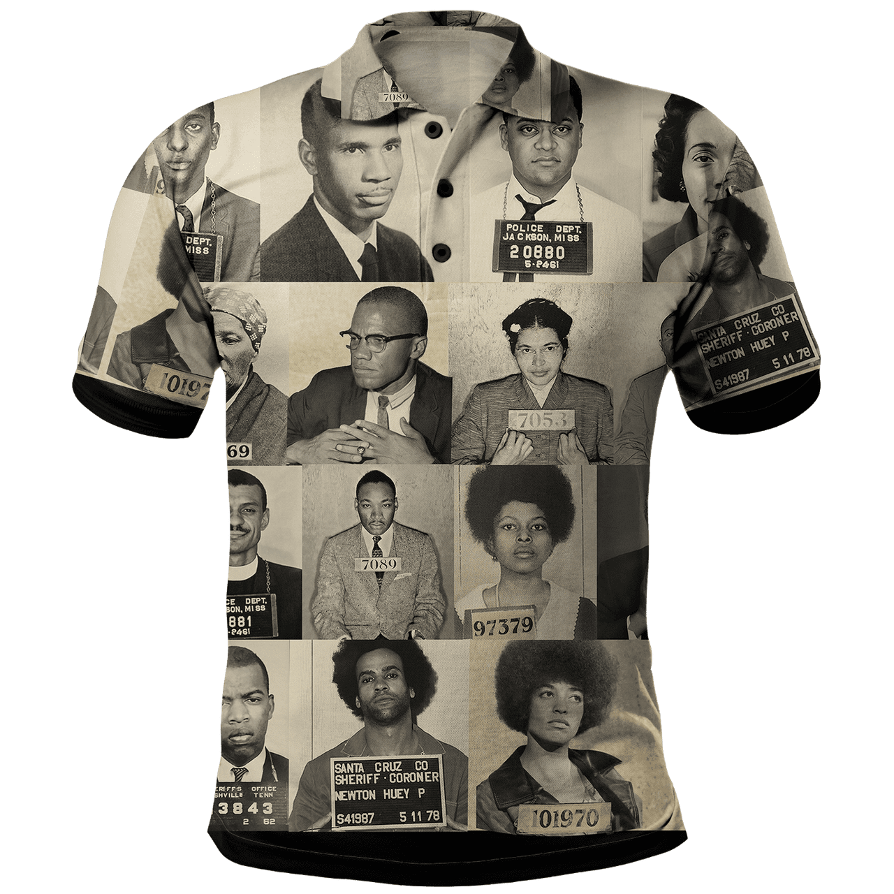 Africa Polo Shirt Civil Rights Leaders