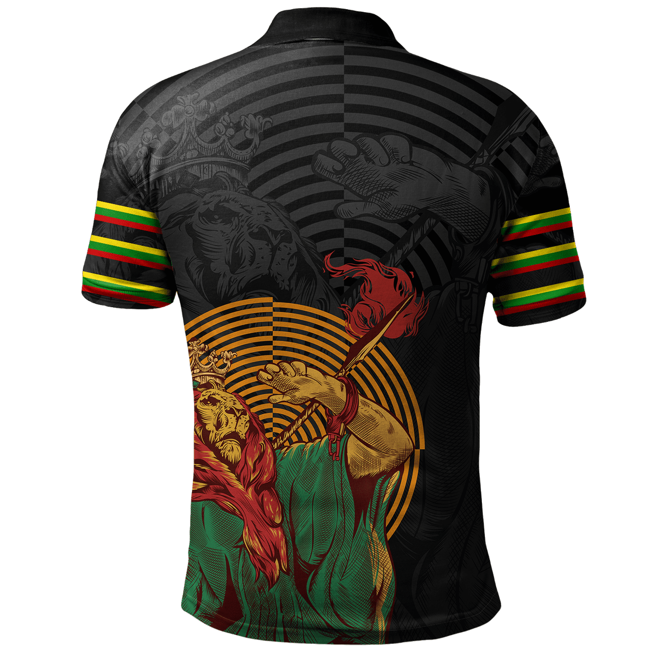 Lion Of Judah Ethiopia Polo Shirt – Shadow Style