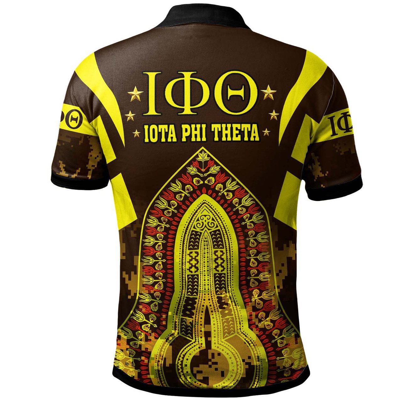Iota Phi Theta Polo Shirt – Custom Iota Phi Theta Fraternity Dashiki Culture Camouflage Patterns Polo Shirt