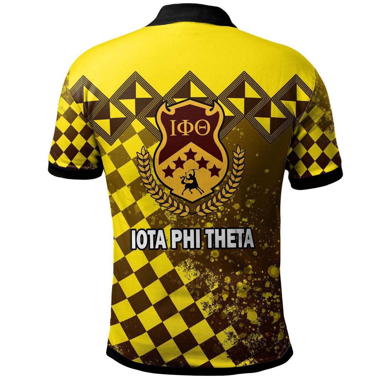 Iota Phi Theta Polo Shirt – Fraternity Iota Phi Theta Centaur Checkered Patterns Polo Shirt
