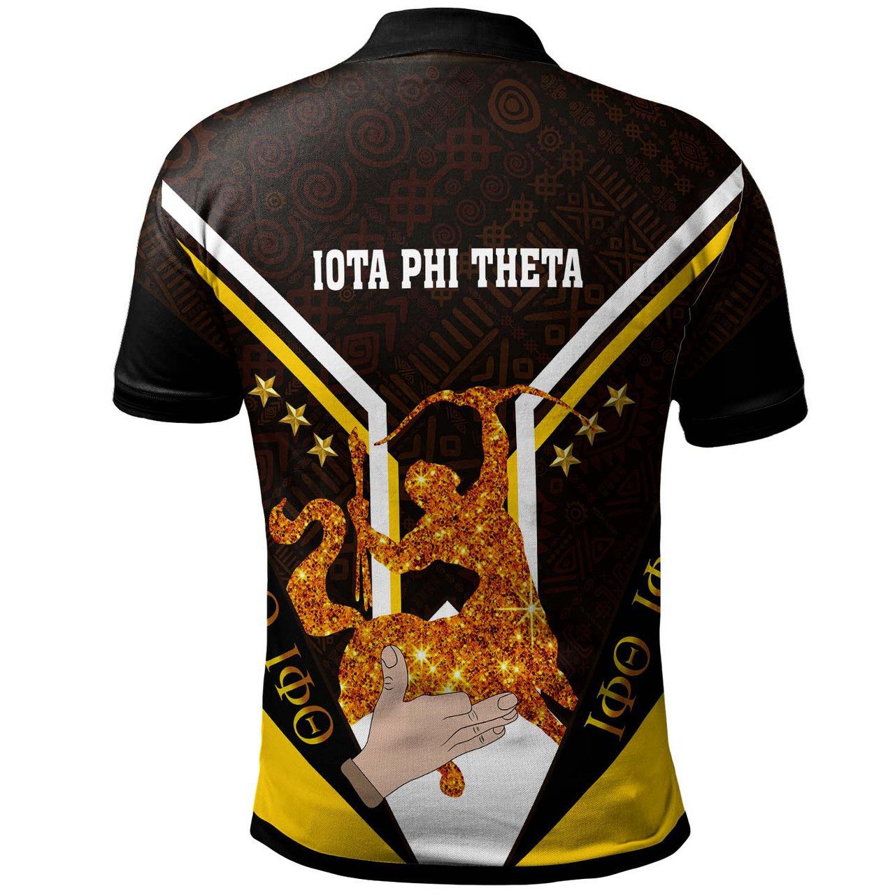 Iota Phi Theta Polo Shirt – Custom Fraternity Iota Phi Theta Centaur Star Africa Patterns Polo Shirt