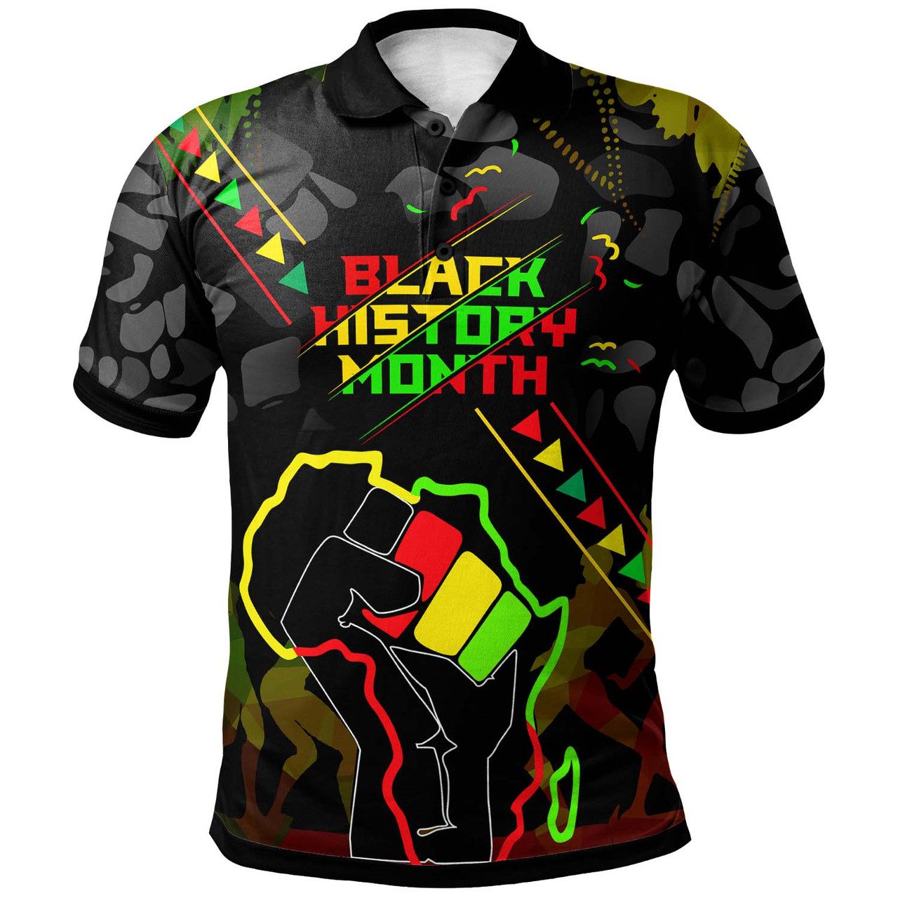Black History Polo Shirt – Custom Harlem Renaissance Pride African Pattern Polo Shirt