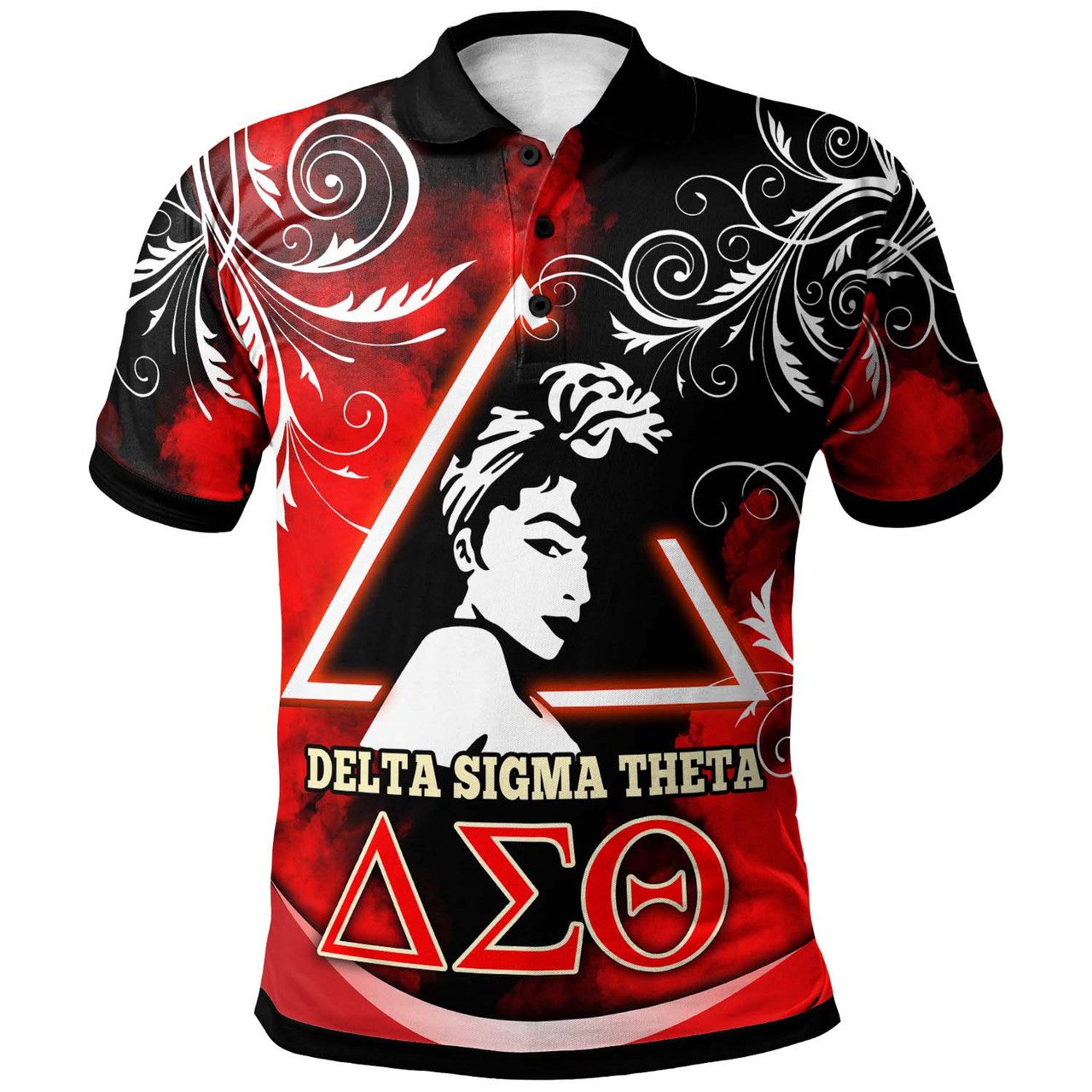 Delta Sigma Theta Polo Shirt – Sorority Delta Sigma Theta Pyramid Light and Quotes Vibes Polo Shirt