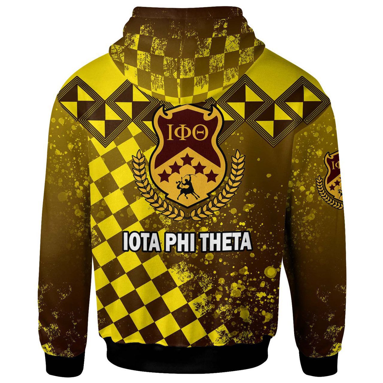 Iota Phi Theta Hoodie – Fraternity Iota Phi Theta Centaur Checkered Patterns Hoodie