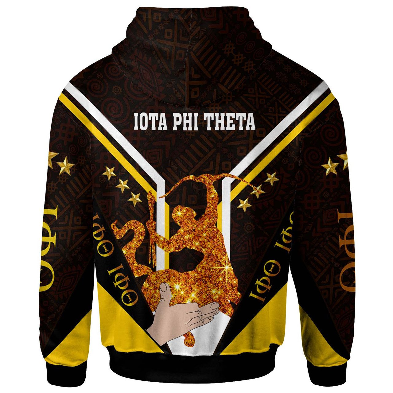 Iota Phi Theta Hoodie – Custom Fraternity Iota Phi Theta Centaur Star Africa Patterns Hoodie