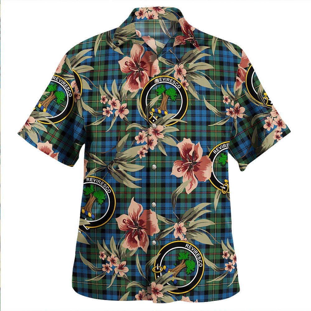 MacEwan Ancient Clan Badge Tartan Aloha Hawaiian Shirt Tropical