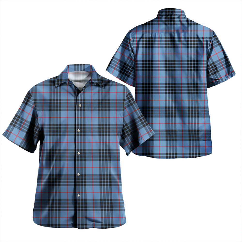 MacKay Blue Tartan Classic Aloha Shirt