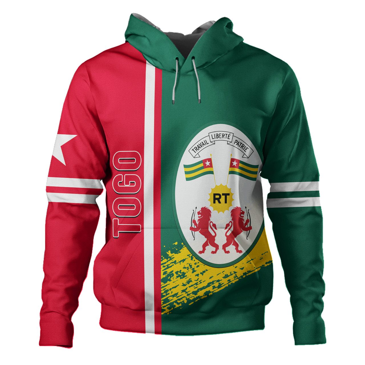 Togo Hoodie – Coat Of Arms Flag Style