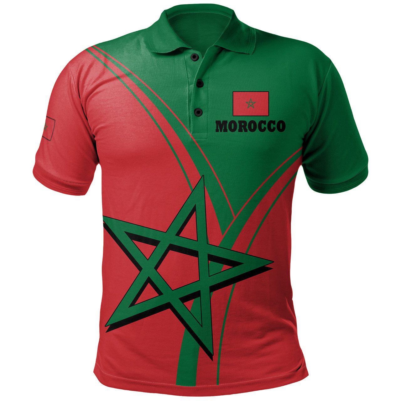 Morocco Polo Shirt – Morocco Pride Version Polo Shirt