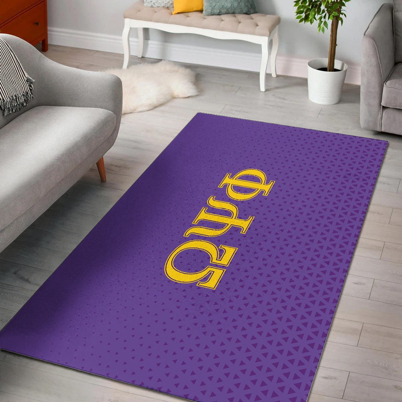 Omega Psi Phi Area Rug Classic Greek Letters Offical